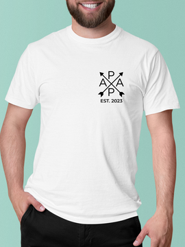 Personalisiertes Geschenk für Papa Baumwolle Herren T-Shirt