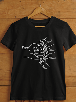 Personalisiertes Geschenk für Papa Faust Vegane Baumwolle Herren T-Shirt