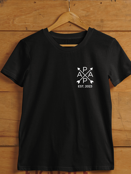 Personalisiertes Geschenk für Papa Baumwolle Herren T-Shirt