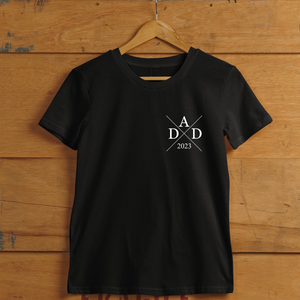 Personalisiertes Geschenk für Papa Dad Vegane Baumwolle Herren T-Shirt