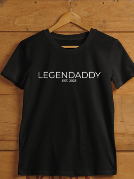 Personalisiertes Geschenk für Papa Legendaddy Baumwolle Herren T-Shirt