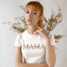 Laden Sie das Bild in den Galerie-Viewer, Personalisiertes Geschenk für Mama mit Kindernamen Baumwolle Damen T-Shirt