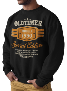 Herren Sweatshirt Oldtimer Model "Wunschjahr" Special Edition