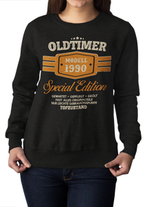 Damen Sweatshirt Oldtimer Model "Wunschjahr" Special Edition