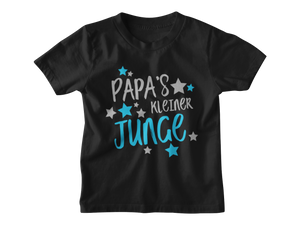 Papas kleiner Junge Kinder T-Shirt