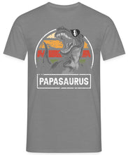 Laden Sie das Bild in den Galerie-Viewer, Papasaurus Papa Dinosaurier  Herren T-Shirt
