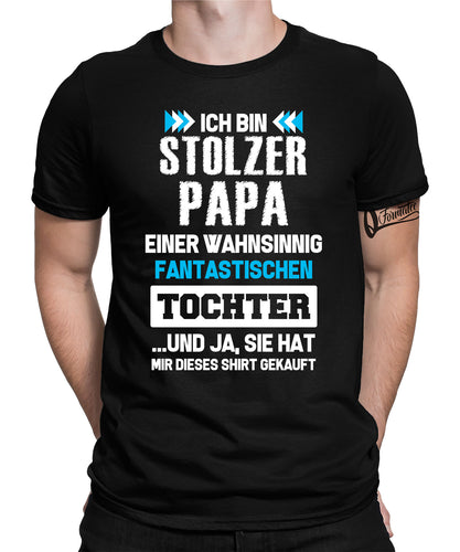 Stolzer Papa Fantastischer Tochter Herren T-Shirt