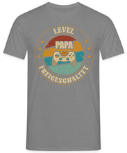 Laden Sie das Bild in den Galerie-Viewer, Level Papa Freigeschaltet Gamer  Herren T-Shirt