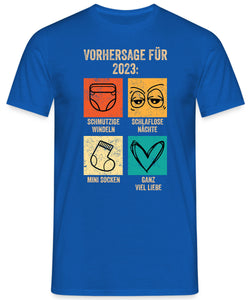 Vorhersage für 2023 Papa Vater Herren T-Shirt