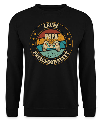 Level Papa Freigeschaltet Gamer  Sweatshirt