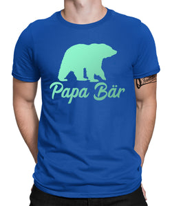 Papa Bär Blau Herren T-Shirt