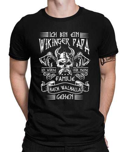 Ich bin ein Wikinger Papa Herren T-Shirt
