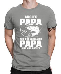 Angler Papa wie ein normaler Papa nur viel cooler Herren T-Shirt