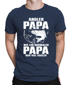 Angler Papa wie ein normaler Papa nur viel cooler Herren T-Shirt