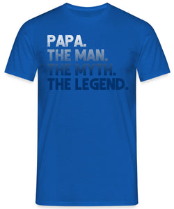 Papa the man the myth the Legend blau Vintage Herren T-Shirt