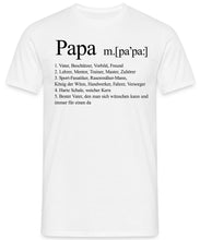Laden Sie das Bild in den Galerie-Viewer, Papa Definition Herren T-Shirt