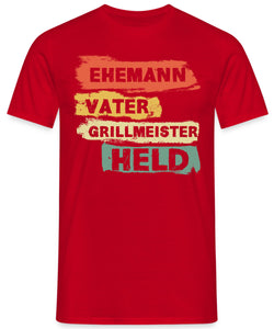 Ehemann Vater Grillmeister Held Herren T-Shirt