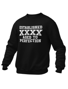Damen Sweatshirt Established "Wunschjahr" Aged To Perfection
