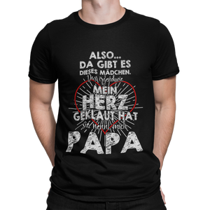 Herz geklaut Papa Herren T-Shirt - Paparadies