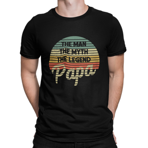 Papa Mann Mythos Legende Vintage Herren T-Shirt