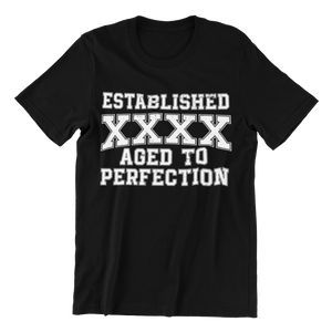 Damen T-Shirt Established "Wunschjahr" Aged To Perfection