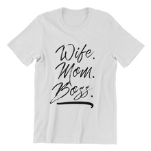 Laden Sie das Bild in den Galerie-Viewer, Wife Mom Boss Damen T-Shirt