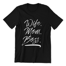 Laden Sie das Bild in den Galerie-Viewer, Wife Mom Boss Damen T-Shirt