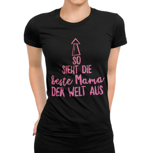 Beste Mama der Welt Damen T-Shirt - Paparadies
