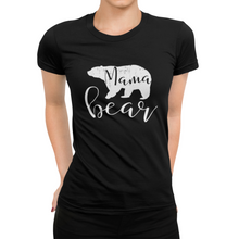 Laden Sie das Bild in den Galerie-Viewer, Mama Bear Distressed Damen T-Shirt - Paparadies